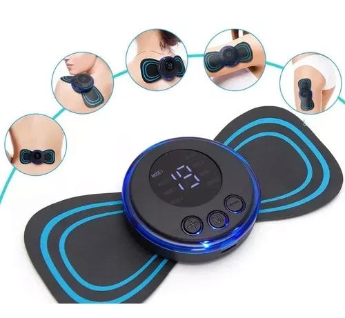 Mini Masajeador Eléctrico Parche 8 Modos